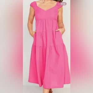 Seersucker Maxi dress